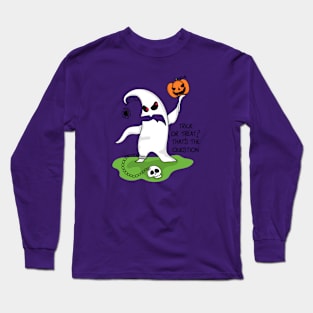 Trick or treat ghost Long Sleeve T-Shirt